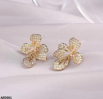 AED001 Tear Drop Earrings Pair = AED
