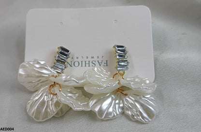 AED004 Petal Dangle Earrings - AED
