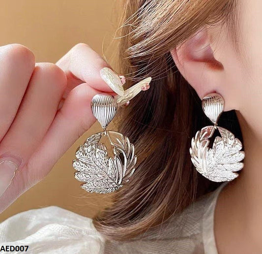 AED007 Leaf Drop Earrings - AED