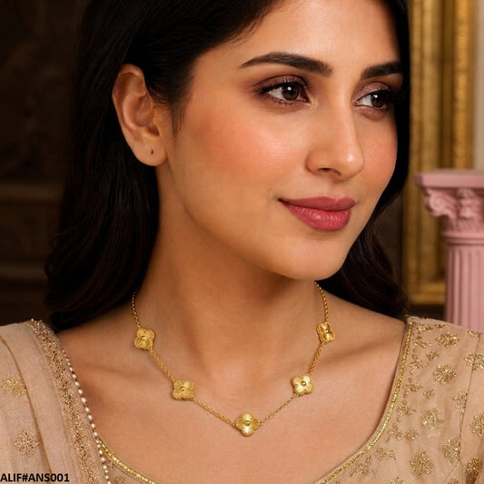 ANS001 four leaf clover Necklace = ANS