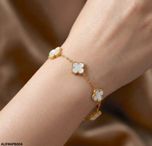 APB004 Four Leaf Clover  Bracelet = APB