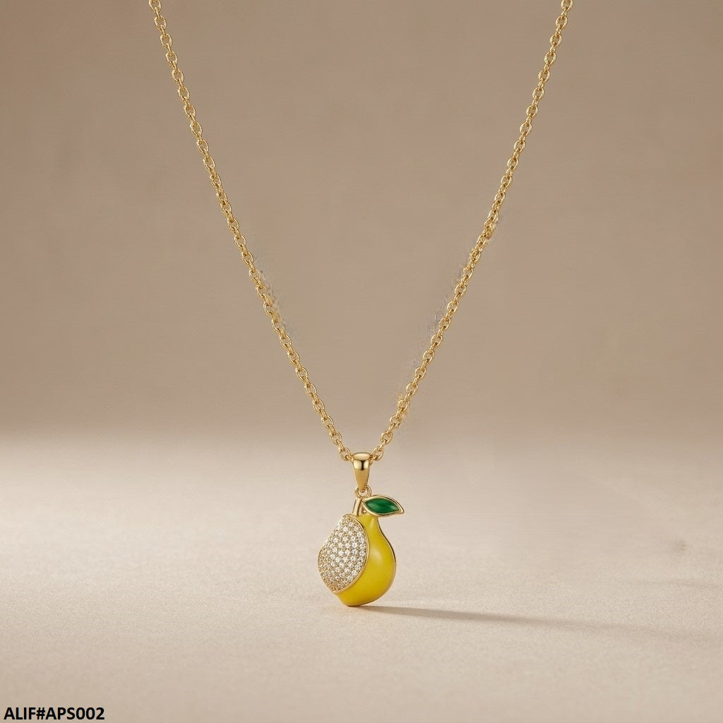 APS002 Lemon Pendant With Chain = APS