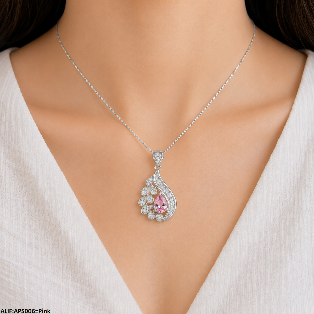 APS006 Tear Pendant With Chain = APS